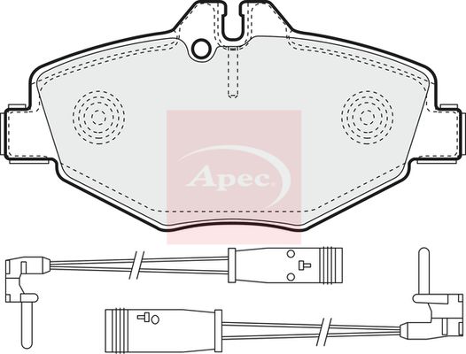 Apec PAD1316 Brake Pad Set, disc brake - 1