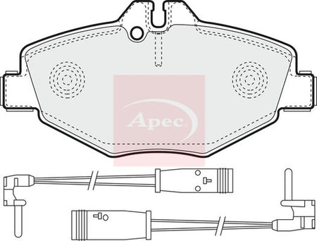 Apec PAD1316 Brake Pad Set, disc brake - 1