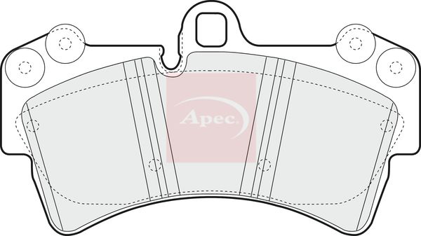 Apec PAD1317 Brake Pad Set, disc brake - 1