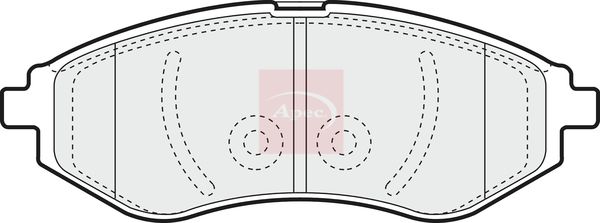 Apec PAD1319 Brake Pad Set, disc brake - 1