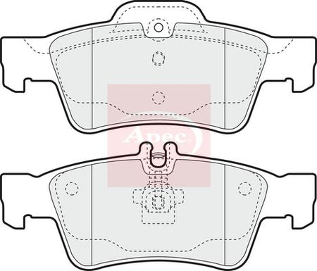 Apec PAD1322 Brake Pad Set, disc brake - 1