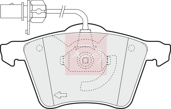 Apec PAD1323 Brake Pad Set, disc brake - 1
