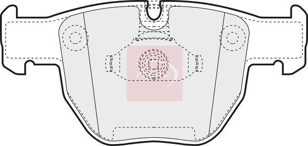 Apec PAD1325 Brake Pad Set, disc brake - 1