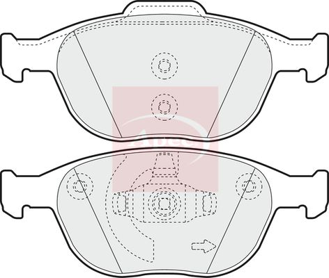 Apec PAD1326 Brake Pad Set, disc brake - 1