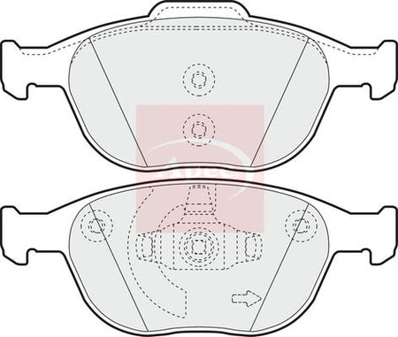 Apec PAD1326 Brake Pad Set, disc brake - 1
