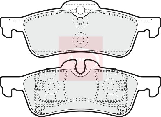 Apec PAD1328 Brake Pad Set, disc brake - 1