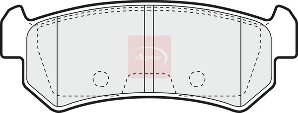 Apec PAD1329 Brake Pad Set, disc brake - 1