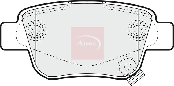 Apec PAD1334 Brake Pad Set, disc brake - 1