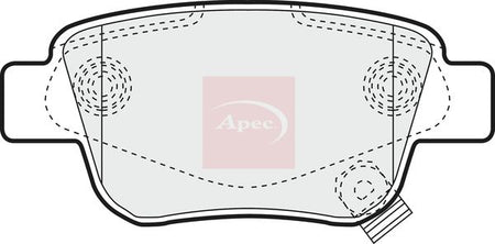 Apec PAD1334 Brake Pad Set, disc brake - 1