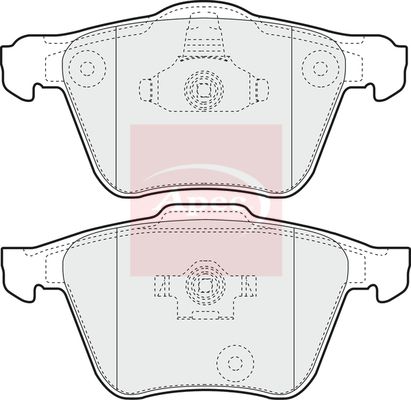Apec PAD1335 Brake Pad Set, disc brake - 1