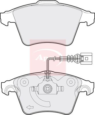 Apec PAD1336 Brake Pad Set, disc brake - 1