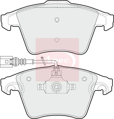 Apec PAD1337 Brake Pad Set, disc brake - 1