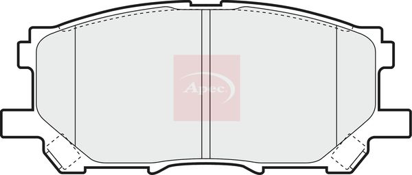 Apec PAD1338 Brake Pad Set, disc brake - 1