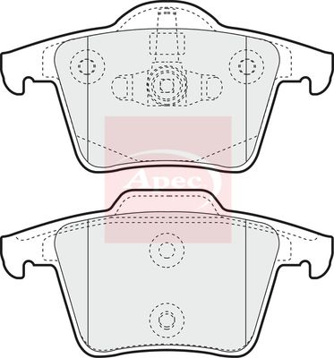 Apec PAD1339 Brake Pad Set, disc brake - 1