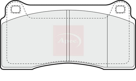 Apec PAD1342 Brake Pad Set, disc brake - 1