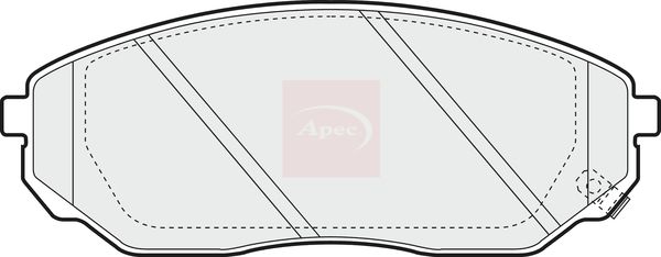 Apec PAD1343 Brake Pad Set, disc brake - 1