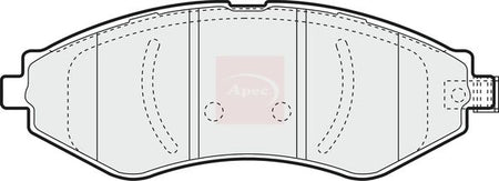 Apec PAD1347 Brake Pad Set, disc brake - 1