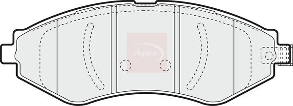 Apec PAD1347 Brake Pad Set, disc brake - 1
