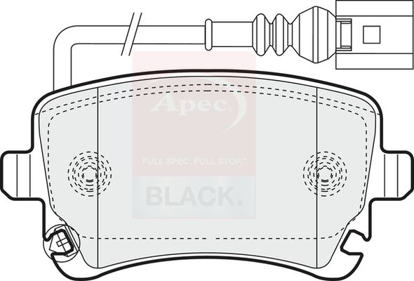 Apec PAD1352B Brake Pad Set, disc brake - 1