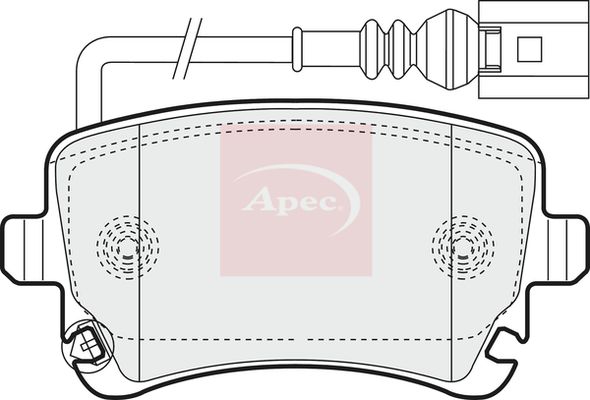 Apec PAD1352 Brake Pad Set, disc brake - 1