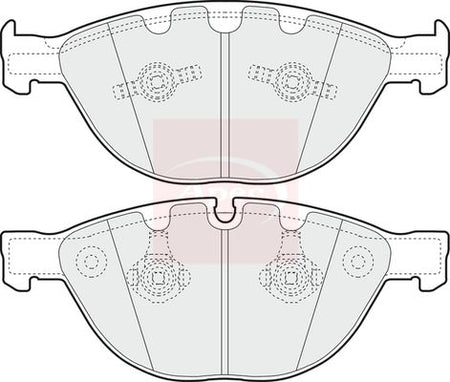 Apec PAD1353 Brake Pad Set, disc brake - 1