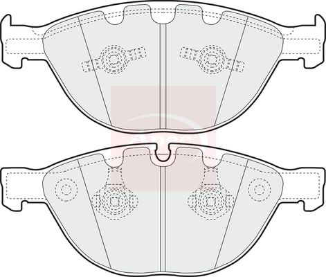Apec PAD1353 Brake Pad Set, disc brake - 1