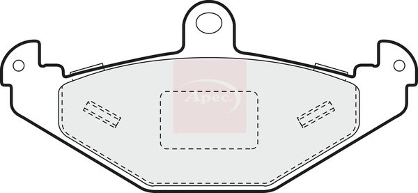 Apec PAD1357 Brake Pad Set, disc brake - 1
