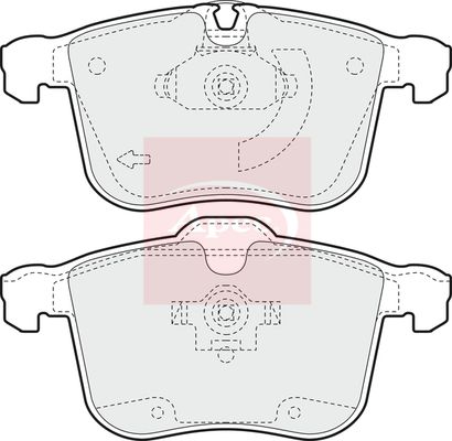 Apec PAD1358 Brake Pad Set, disc brake - 1