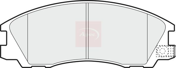 Apec PAD1359 Brake Pad Set, disc brake - 1