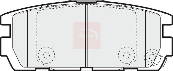 Apec PAD1360 Brake Pad Set, disc brake - 1