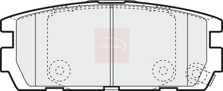 Apec PAD1360 Brake Pad Set, disc brake - 1