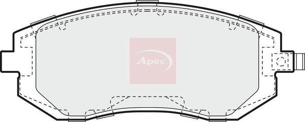 Apec PAD1362 Brake Pad Set, disc brake - 1