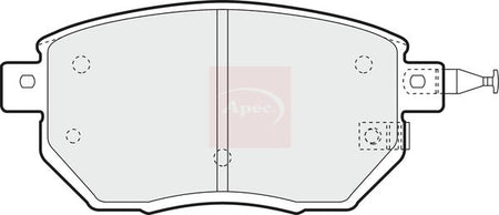Apec PAD1364 Brake Pad Set, disc brake - 1
