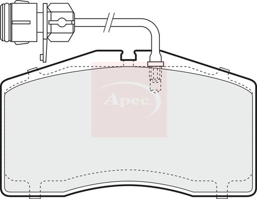 Apec PAD1365 Brake Pad Set, disc brake - 1