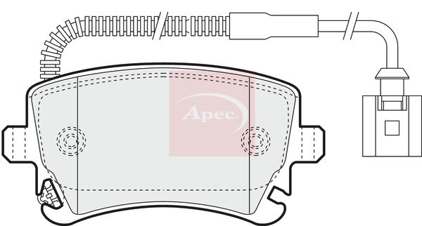 Apec PAD1367 Brake Pad Set, disc brake - 1