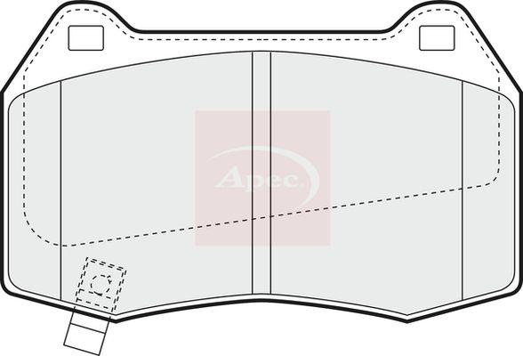 Apec PAD1368 Brake Pad Set, disc brake - 1