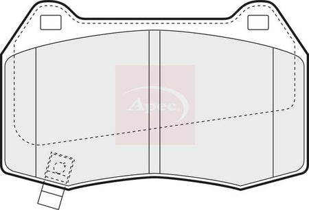 Apec PAD1368 Brake Pad Set, disc brake - 1