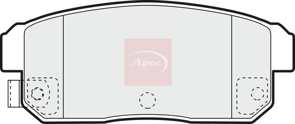 Apec PAD1369 Brake Pad Set, disc brake - 1
