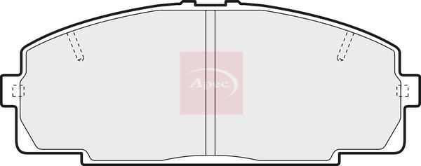 Apec PAD1371 Brake Pad Set, disc brake - 1