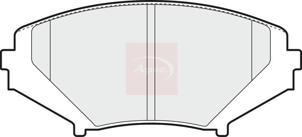Apec PAD1372 Brake Pad Set, disc brake - 1