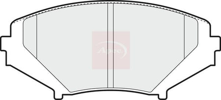 Apec PAD1372 Brake Pad Set, disc brake - 1