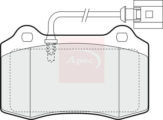 Apec PAD1374 Brake Pad Set, disc brake - 1