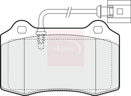 Apec PAD1374 Brake Pad Set, disc brake - 1