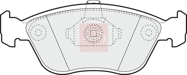Apec PAD1375 Brake Pad Set, disc brake - 1