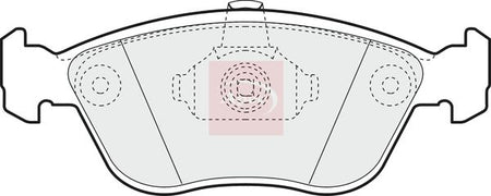 Apec PAD1375 Brake Pad Set, disc brake - 1