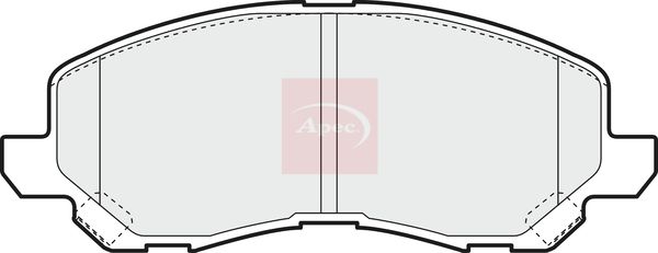 Apec PAD1376 Brake Pad Set, disc brake - 1