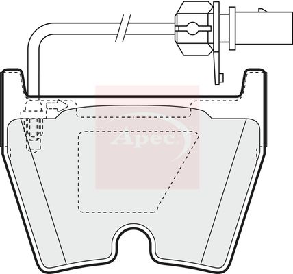 Apec PAD1378 Brake Pad Set, disc brake - 1