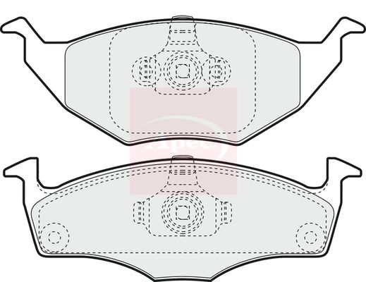 Apec PAD1379 Brake Pad Set, disc brake - 1