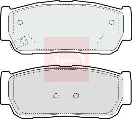Apec PAD1380 Brake Pad Set, disc brake - 1