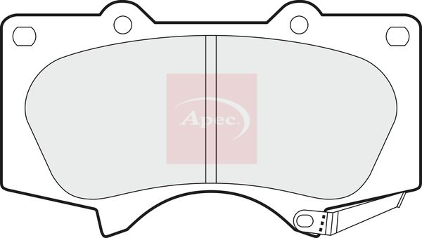 Apec PAD1382 Brake Pad Set, disc brake - 1